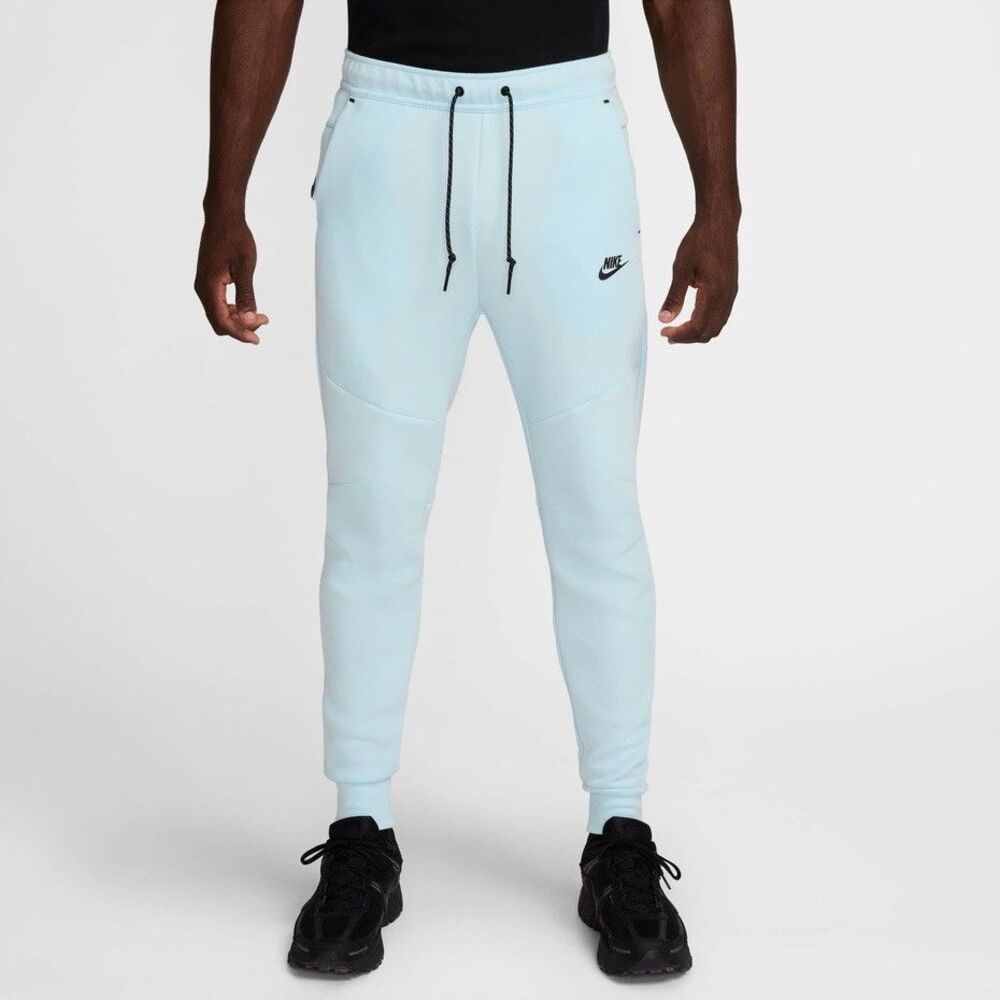 Nike Tech Fleece Jogger Pants Men’s Large Glacier Blue Slim Fit HV0959-474